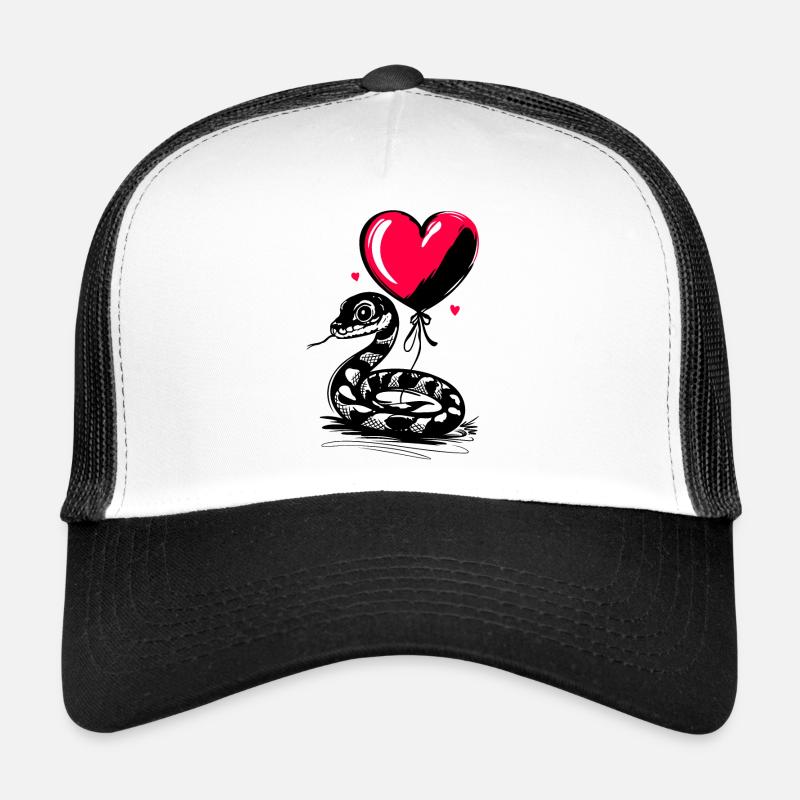 Schlange mit Herz Luftballon - Heartful Creatures Trucker Cap