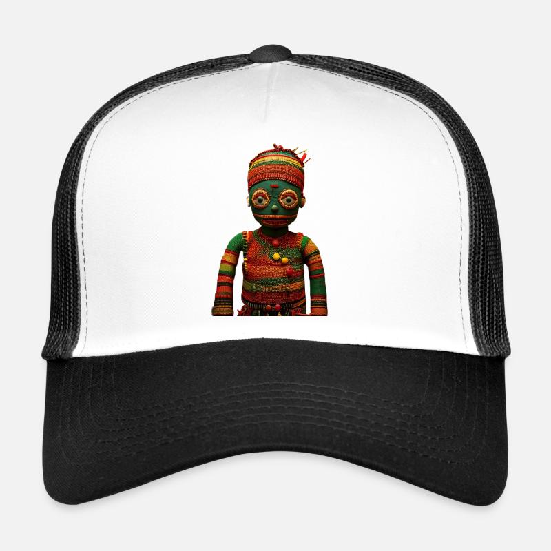 🪆 Poupée Vaudou aux Couleurs de l’Afrique Casquette trucker 