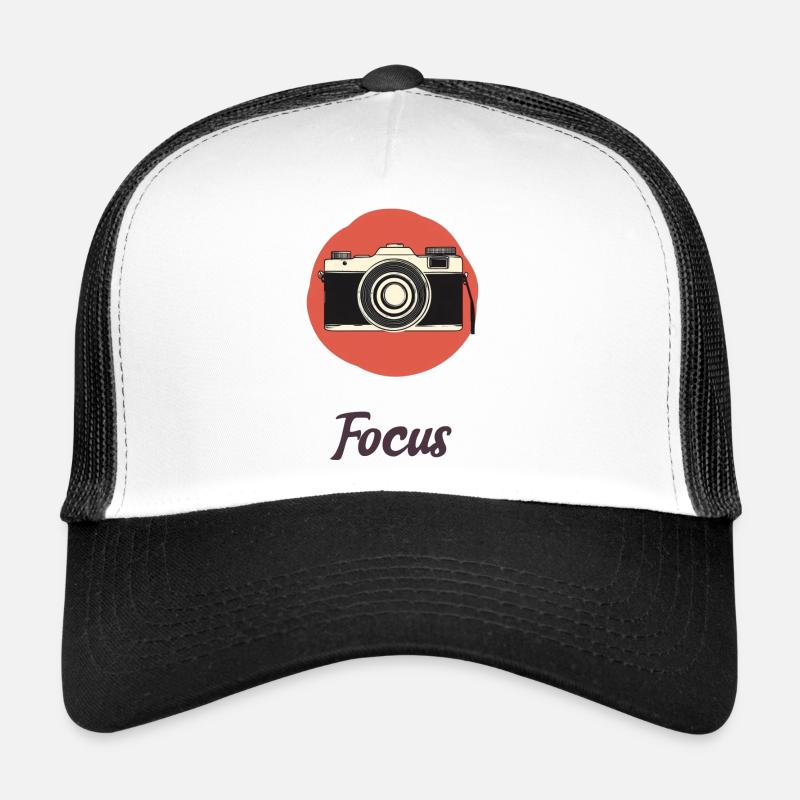 Minimalistisches Kameradesign Einfaches modernes Geschenk Trucker Cap