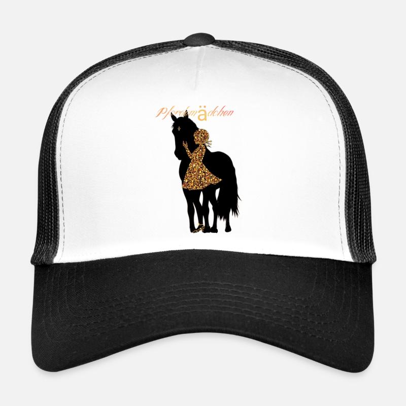 PferdemädchenGold - Trucker Cap - Weiß/Schwarz