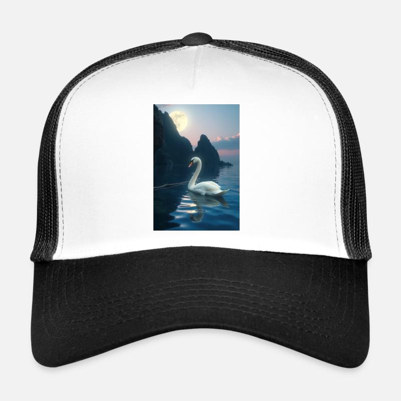 Swan style - Trucker Cap - white/black