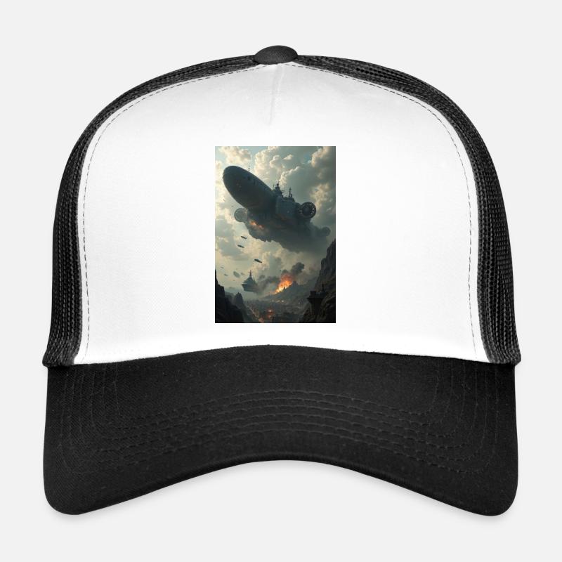 Flotte aérienne - Casquette trucker  - blanc/noir