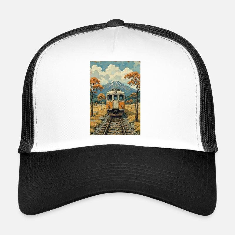 Image de train rétro Casquette trucker 