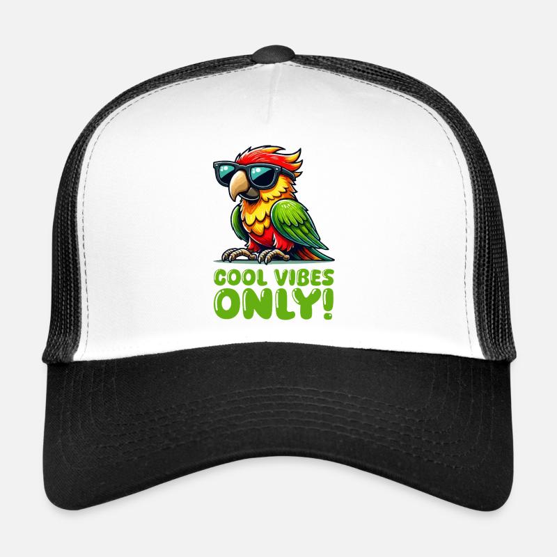 Parrot Sunglasses Comic Trucker Cap