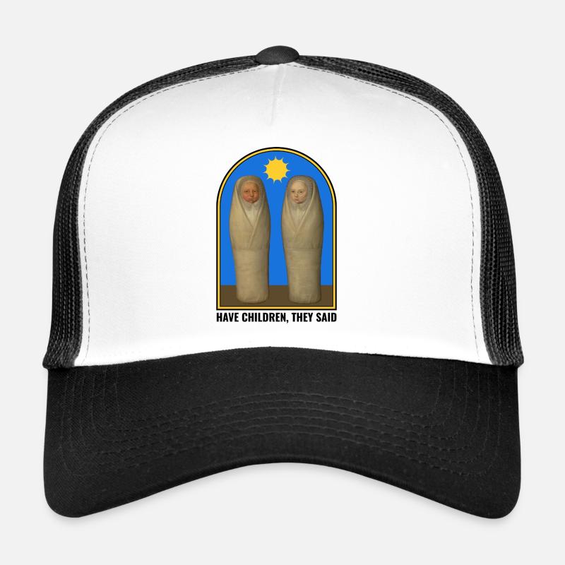 Surreale Renaissance Babys – Kunst trifft Humor Trucker Cap