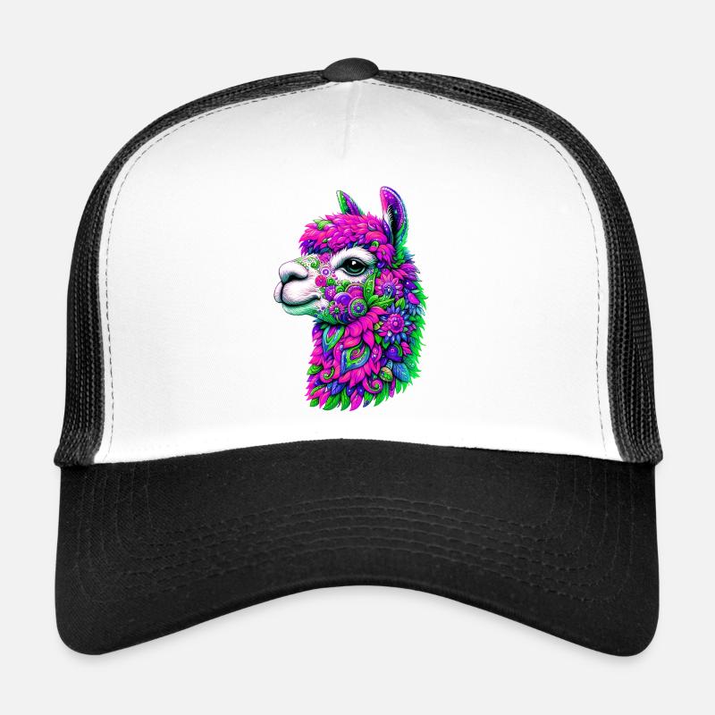 Alpaka - Trucker Cap - Weiß/Schwarz