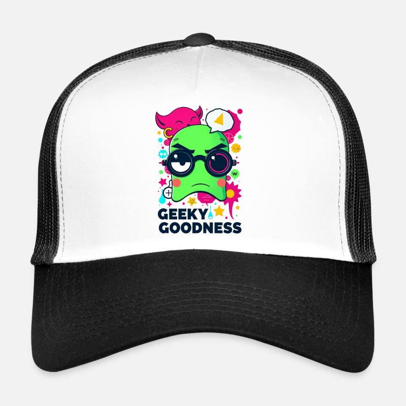 Geekige Güte - Trucker Cap - Weiß/Schwarz