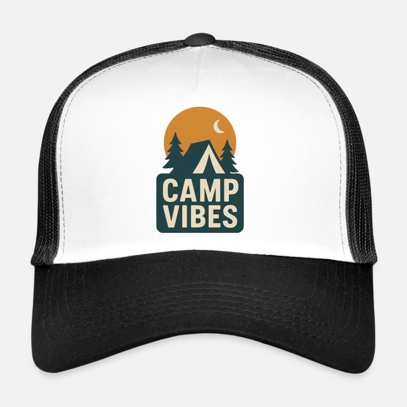 Camp Vibes – Lagerfeuer & Camping Design Trucker Cap