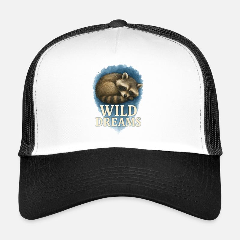 Wild Dreams - Aquarelle de raton laveur endormi Casquette trucker 