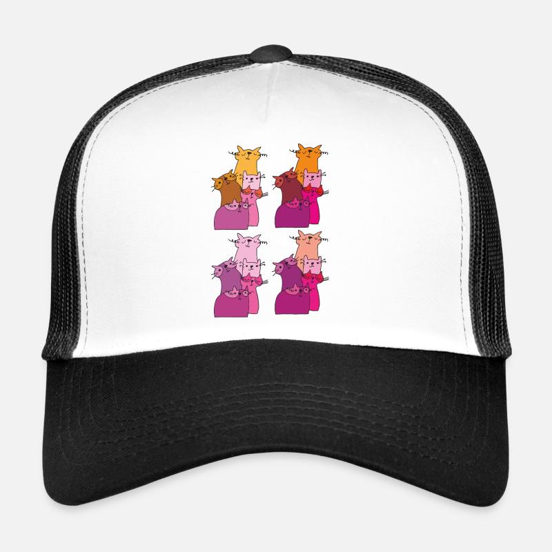 katzen treffen muster Trucker Cap