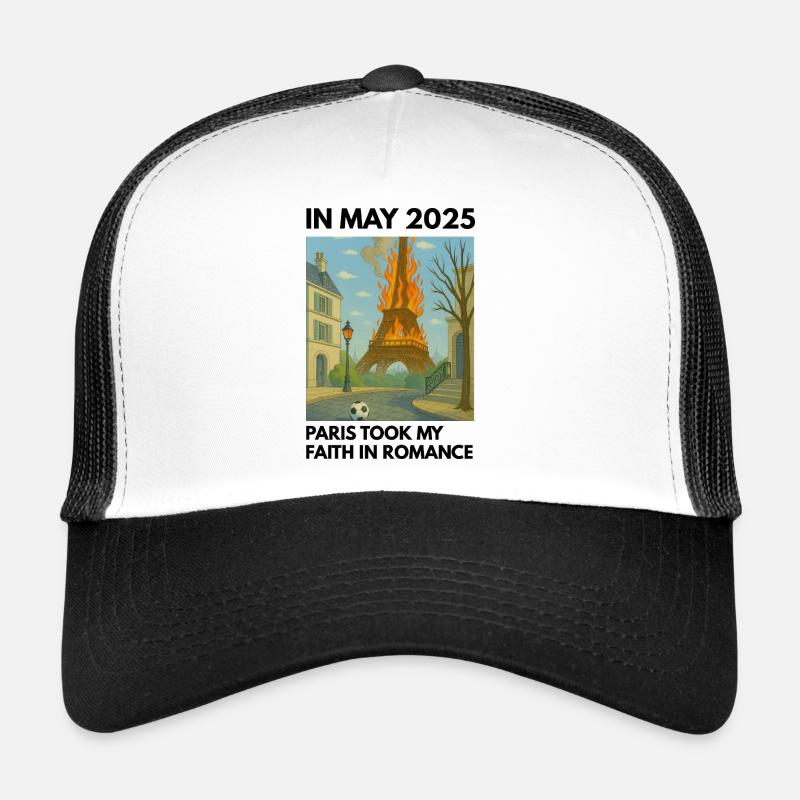 La Tour Eiffel en feu Casquette trucker 