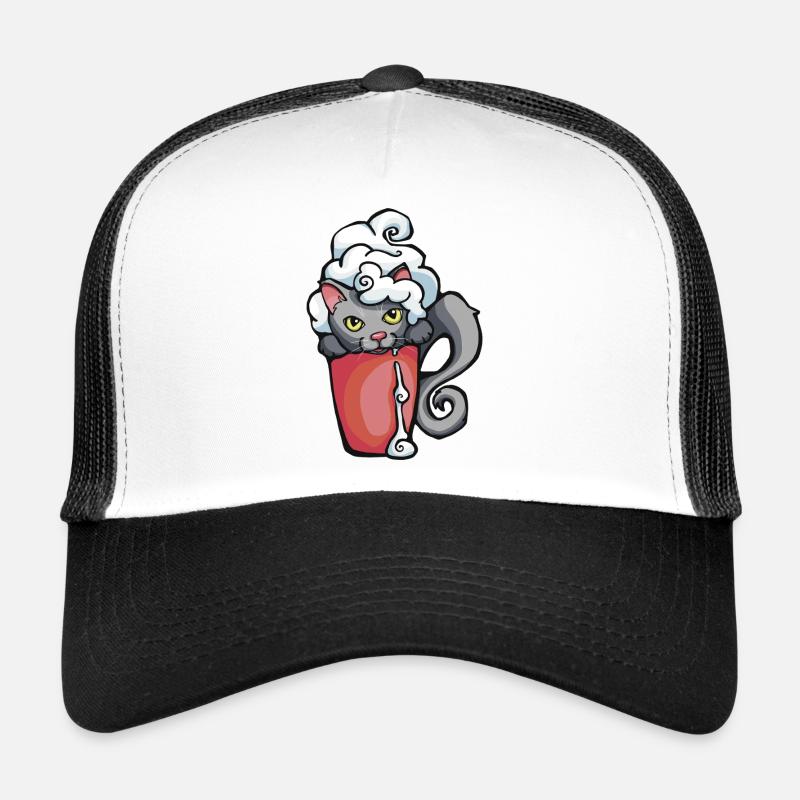 Chat de café Casquette trucker 