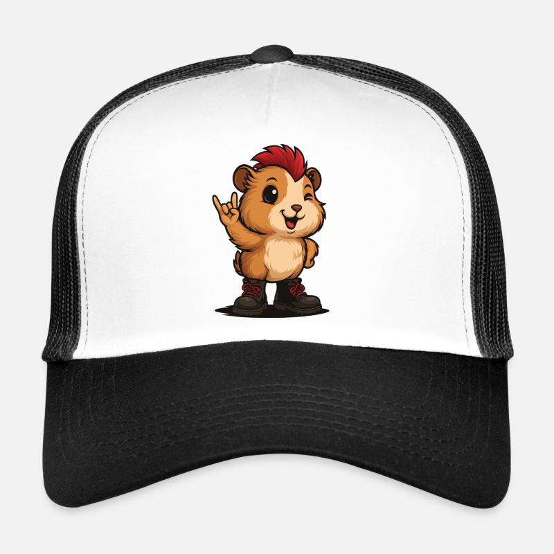 Punk Rock Cochon d’Inde Casquette trucker 