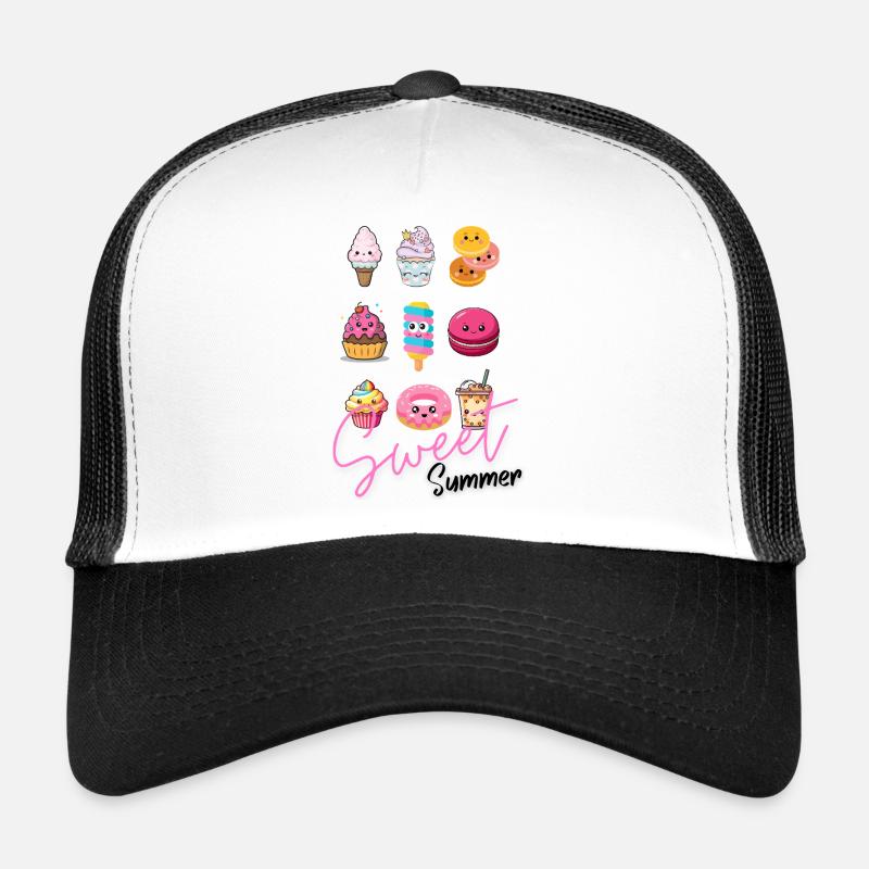 Sweet Happiness Makers - Illustrations de desserts mignons Casquette trucker