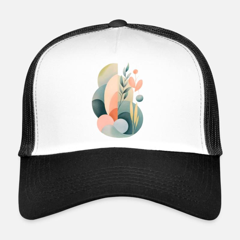 Pastel Abstract Flora Composition Trucker Cap