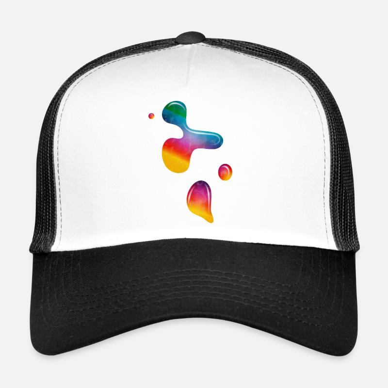 Fließende Farbblasen – Lavalampe Magie Trucker Cap
