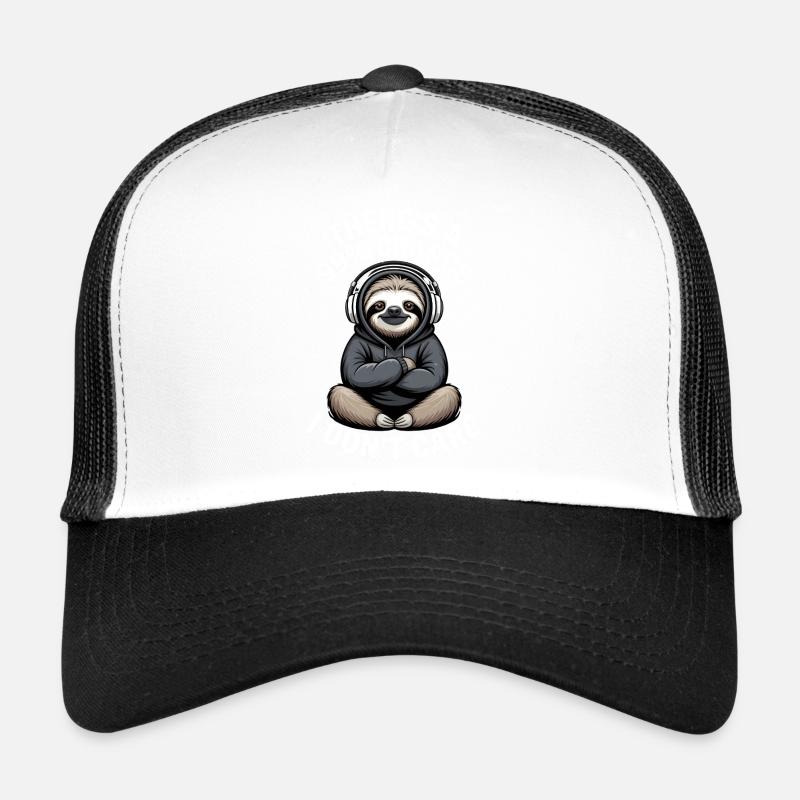 There Is a 99% Chance I Dont Care - Trucker Cap - white/black