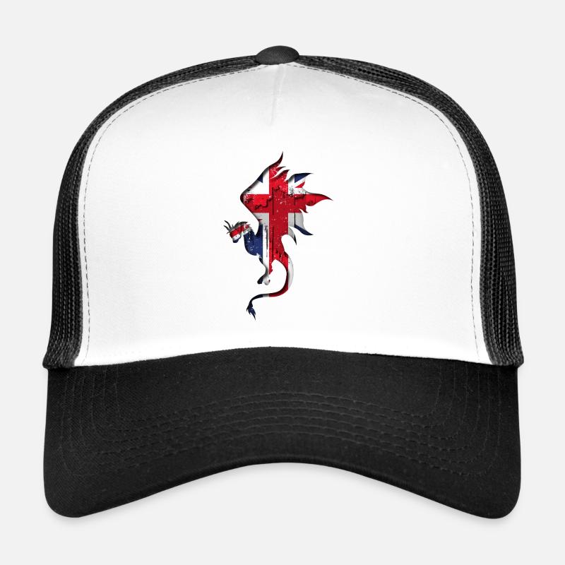 Drapeau de la Grande-Bretagne - Royaume-Uni - Silhouette Casquette trucker 