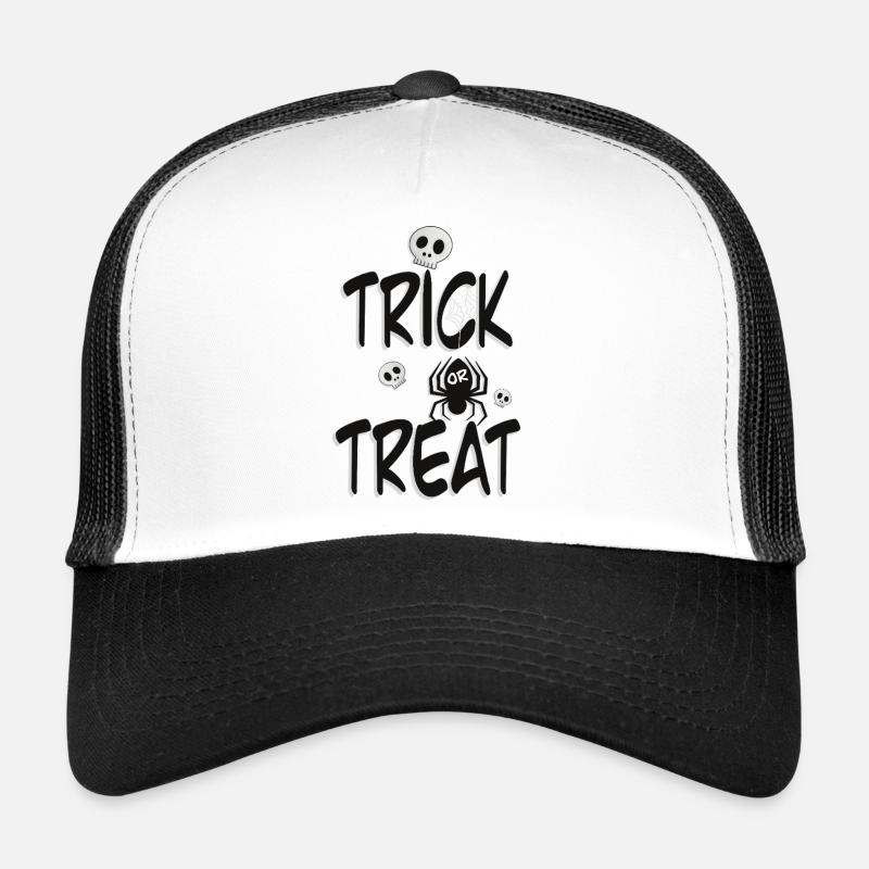 Trick or Treat – Halloween Design 🕷️💀 Trucker Cap