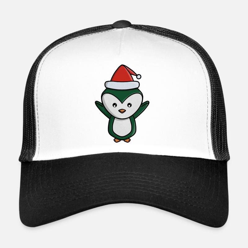 Festlicher Pinguin mit Weihnachtsmütze Trucker Cap