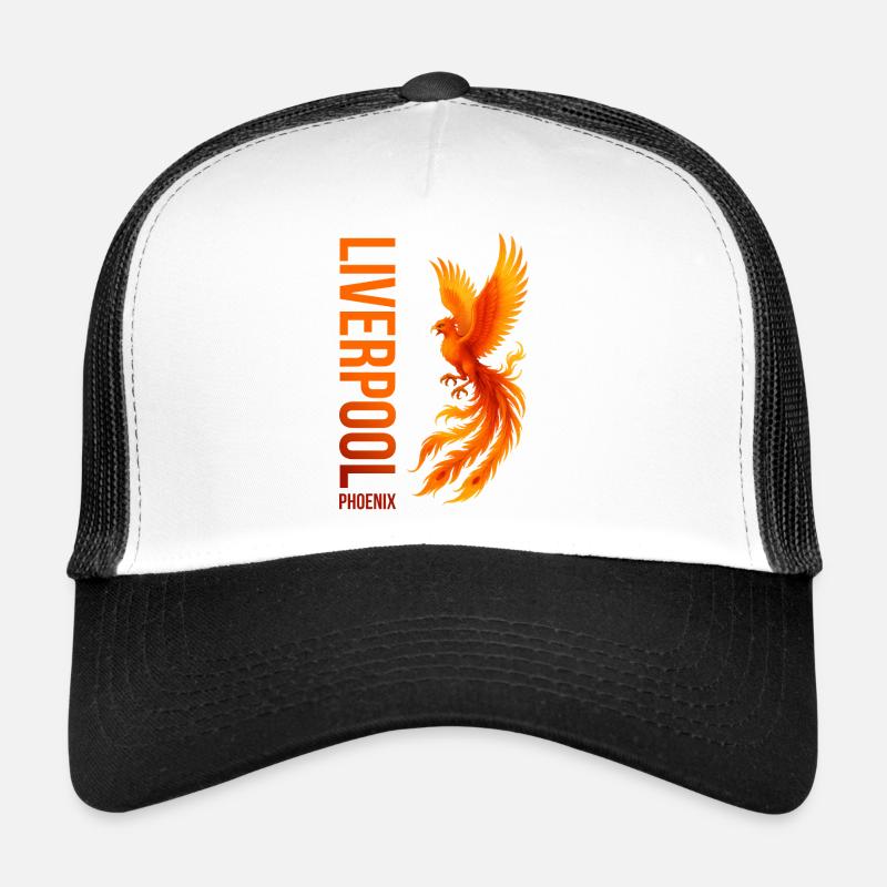 MAJESTÄTISCHER PHÖNIX FEUERVOGEL - Trucker Cap - Weiß/Schwarz