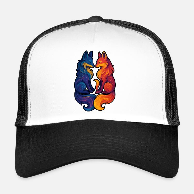 Celestial Foxes | Mythical Twin Goddess Trucker Cap