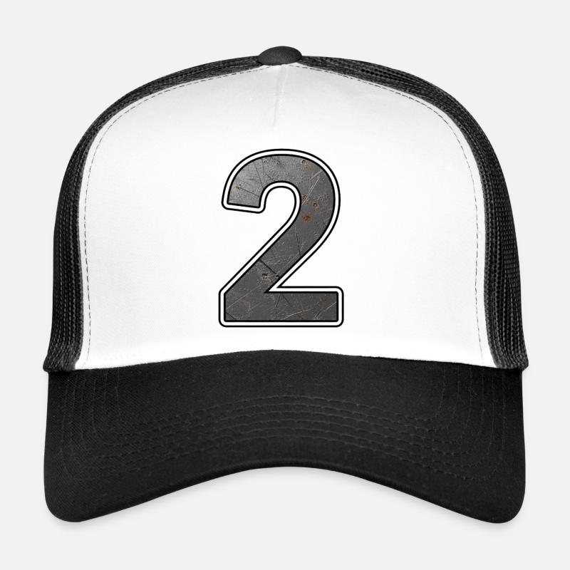 Deux Metal Texture Scratch Art Casquette trucker 