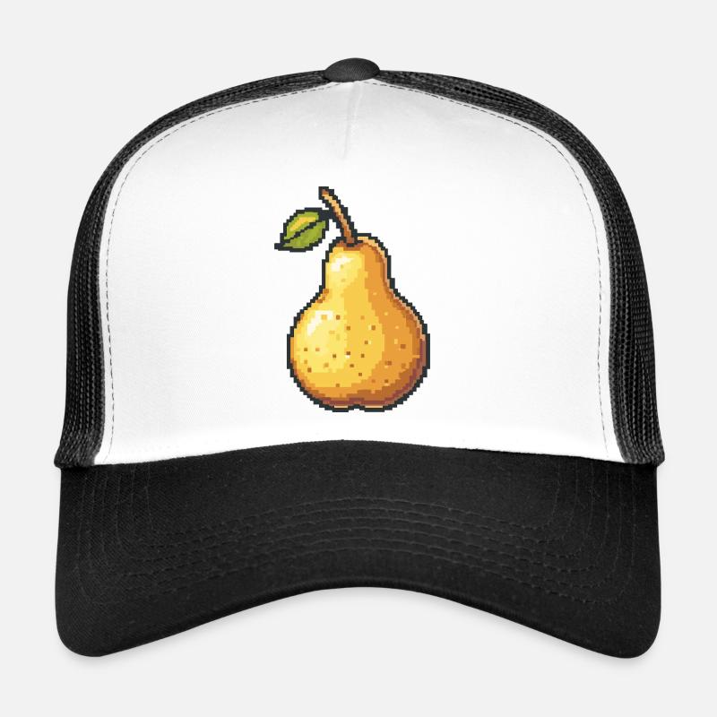 Pixel Birne Retro Pixelkunst Trucker Cap