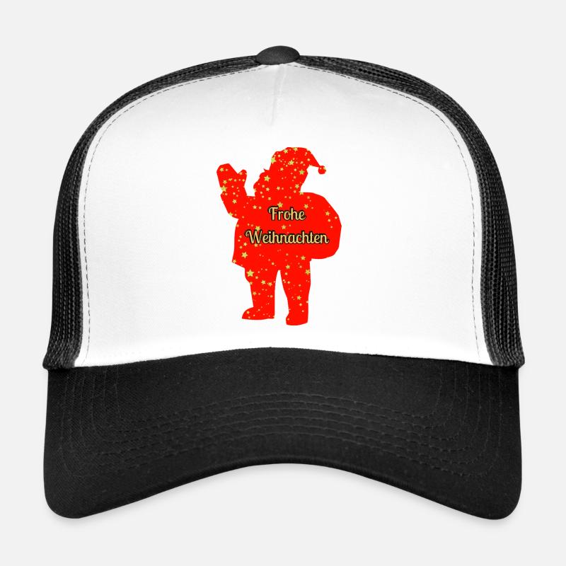 Père Noël Rouge Joyeux Noël Texte Casquette trucker 