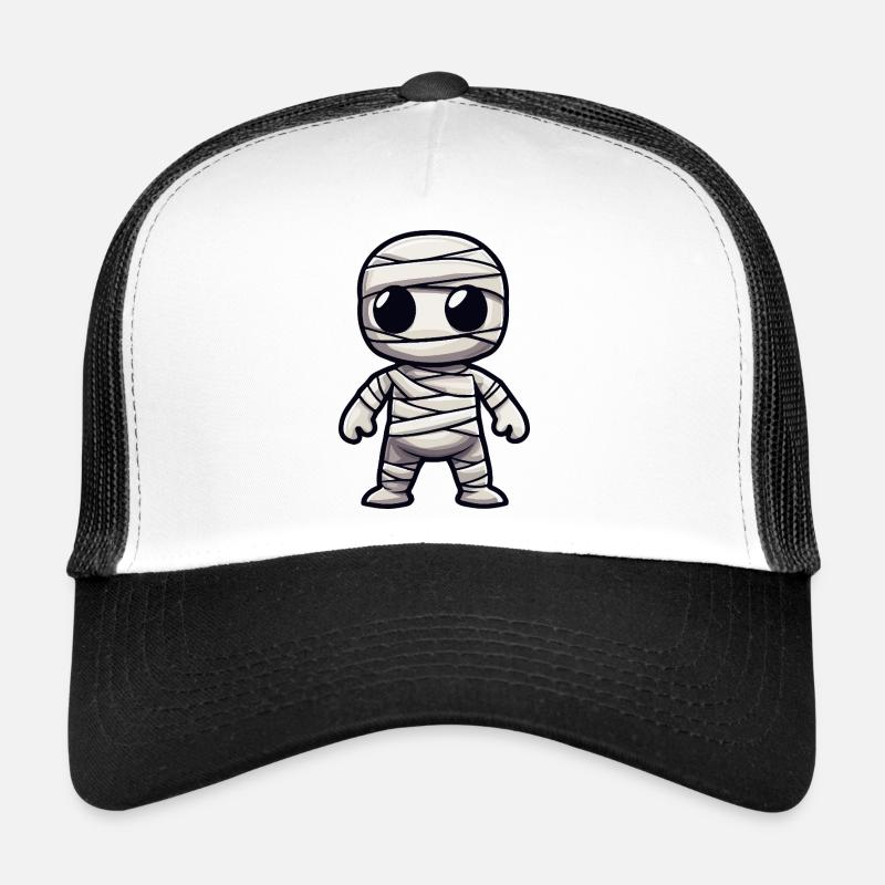 Mummy Halloween Cute Comic Trucker Cap