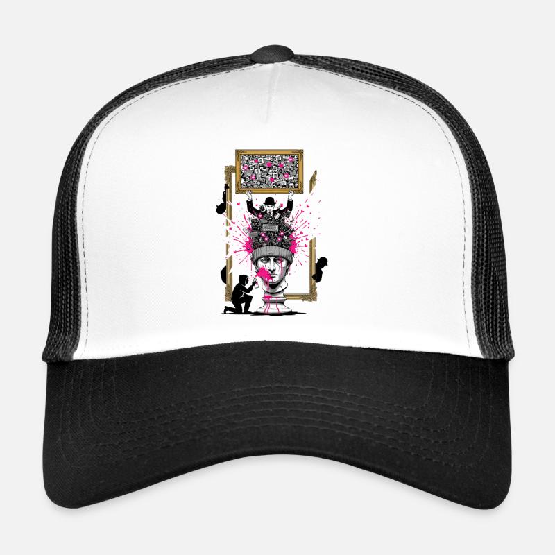 PopCollage Head Sculpture Trucker Cap