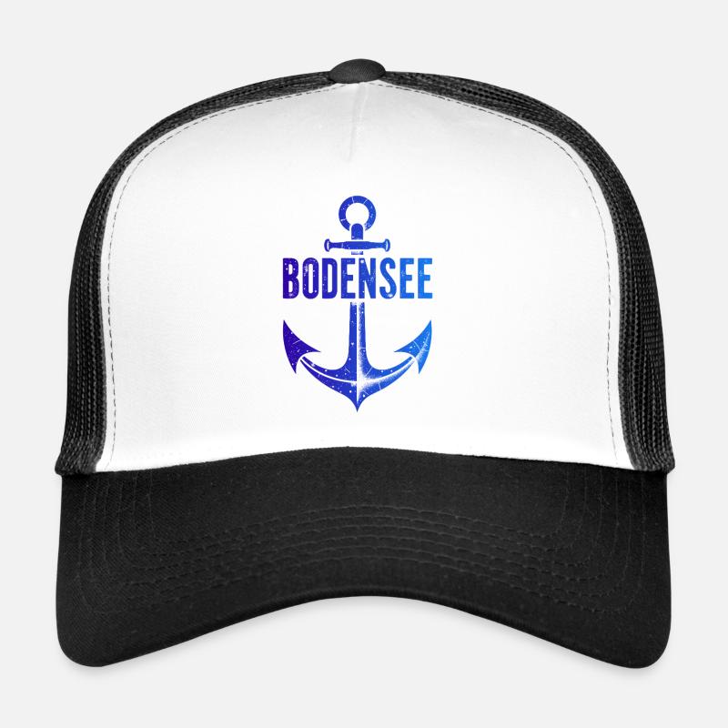 Bateau de vacances au lac de Constance Casquette trucker 