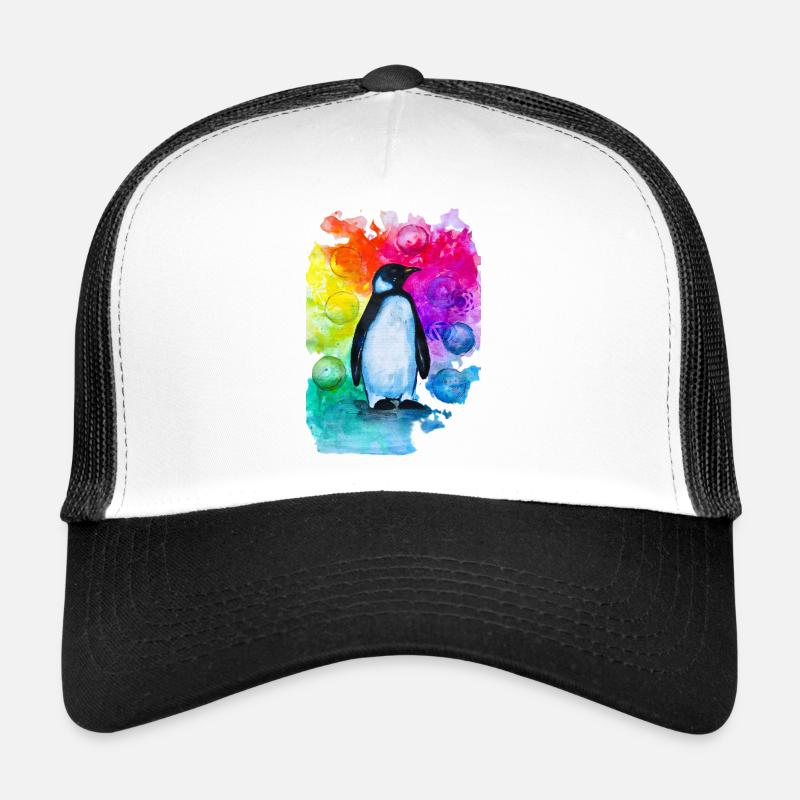 Aquarelle colorée de pingouin Casquette trucker