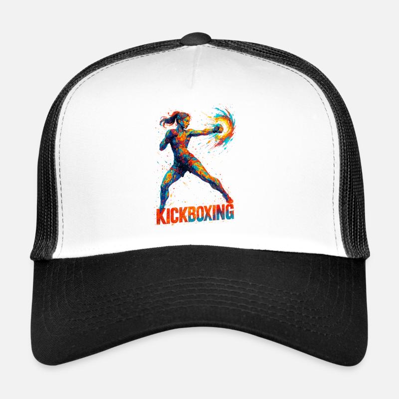 Kickboxerin cool abstrakt Power Kickboxen Geschenk Trucker Cap