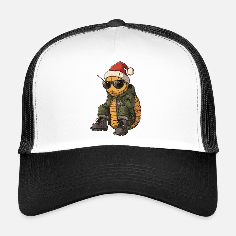 Wurm Weihnachten Winter - Trucker Cap - Weiß/Schwarz
