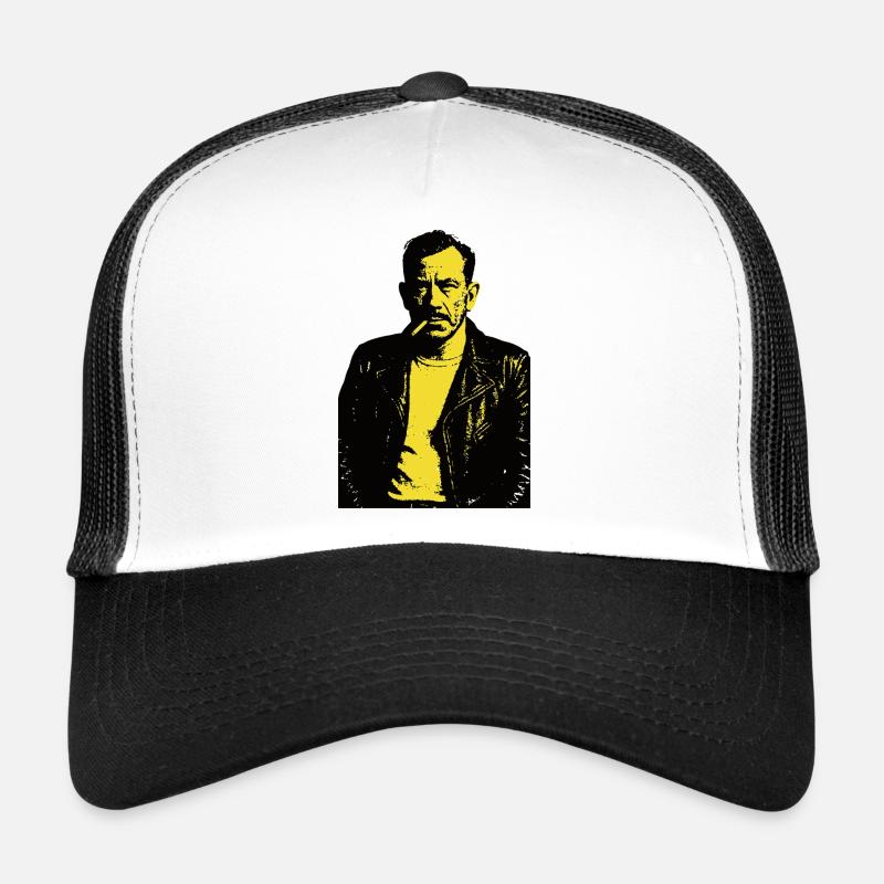 Portrait du rebelle noir de John Steinbeck Casquette trucker 