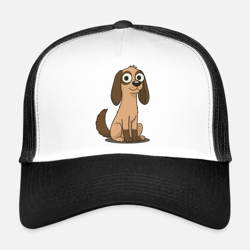 Neugieriger Cartoon-Beagle Trucker Cap