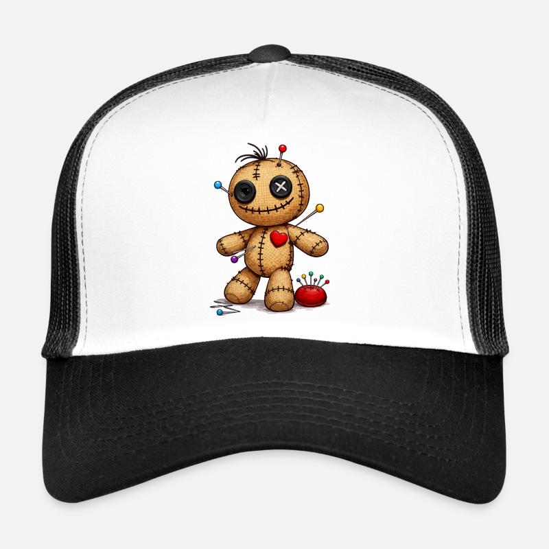 Voodoo Puppe mit Nadeln Trucker Cap