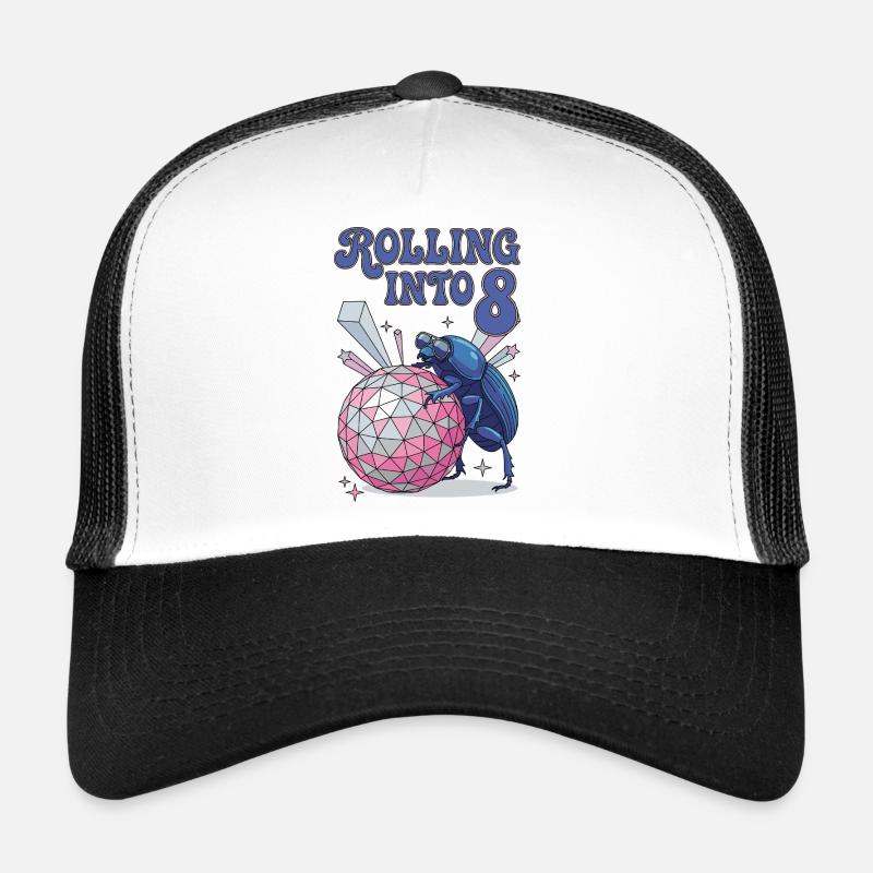 Rolling Into 8 Disco-Mistkäfer Casquette trucker 
