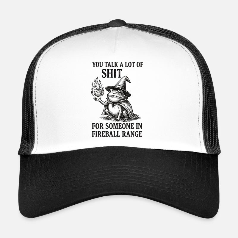 Fireball Range – RPG Magicien Grenouille Drôle Casquette trucker 