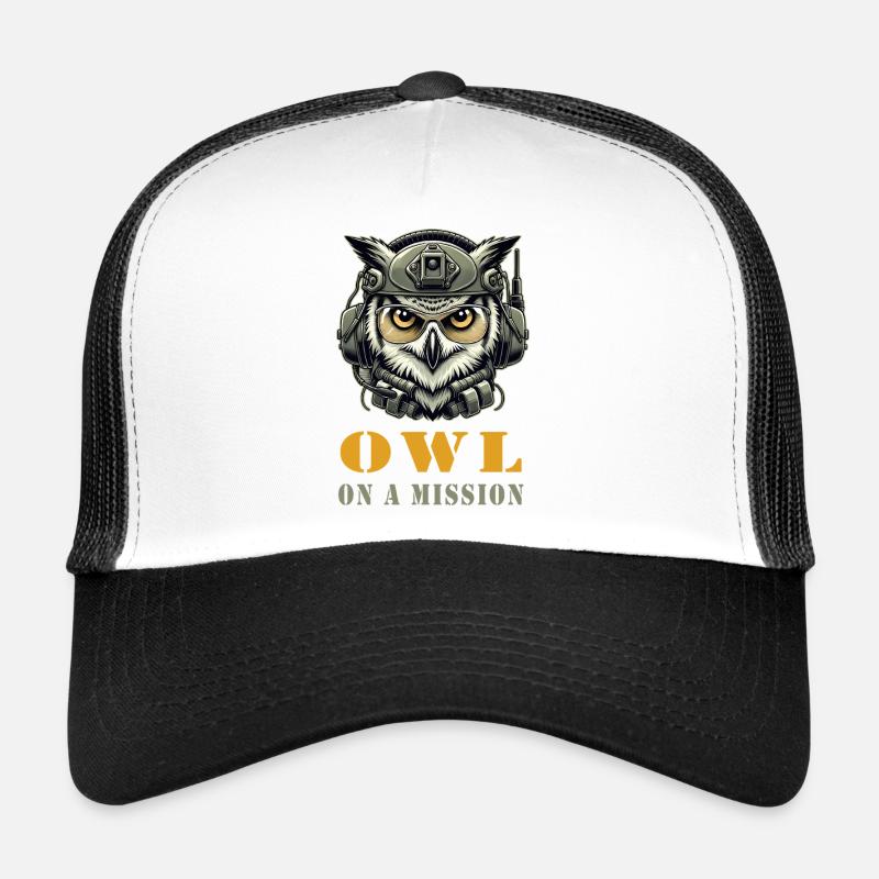 Hibou en mission Casquette trucker 