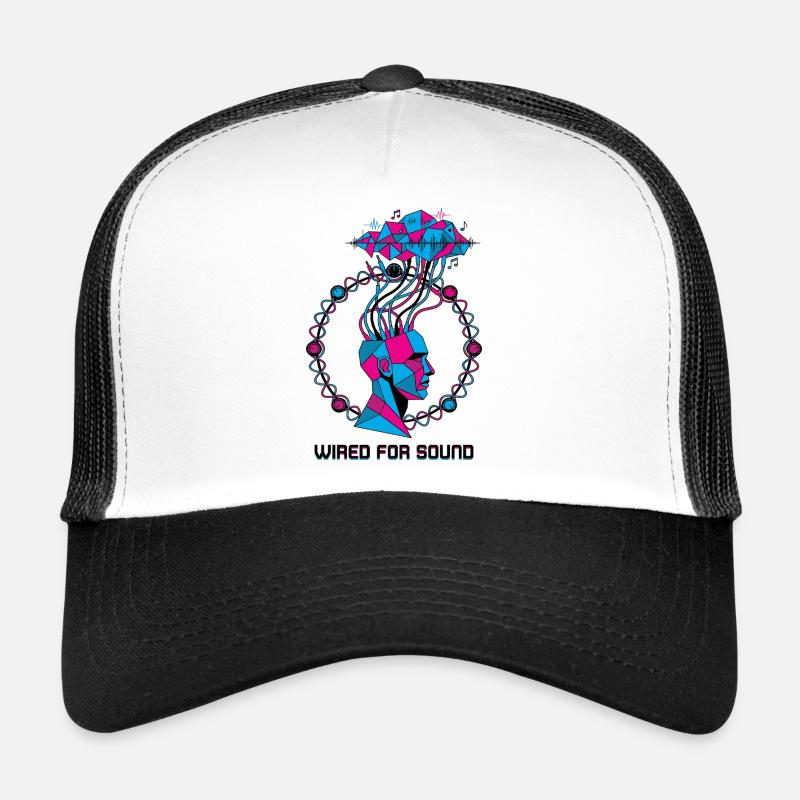 Wired for Sound Cyber Head Trucker Cap