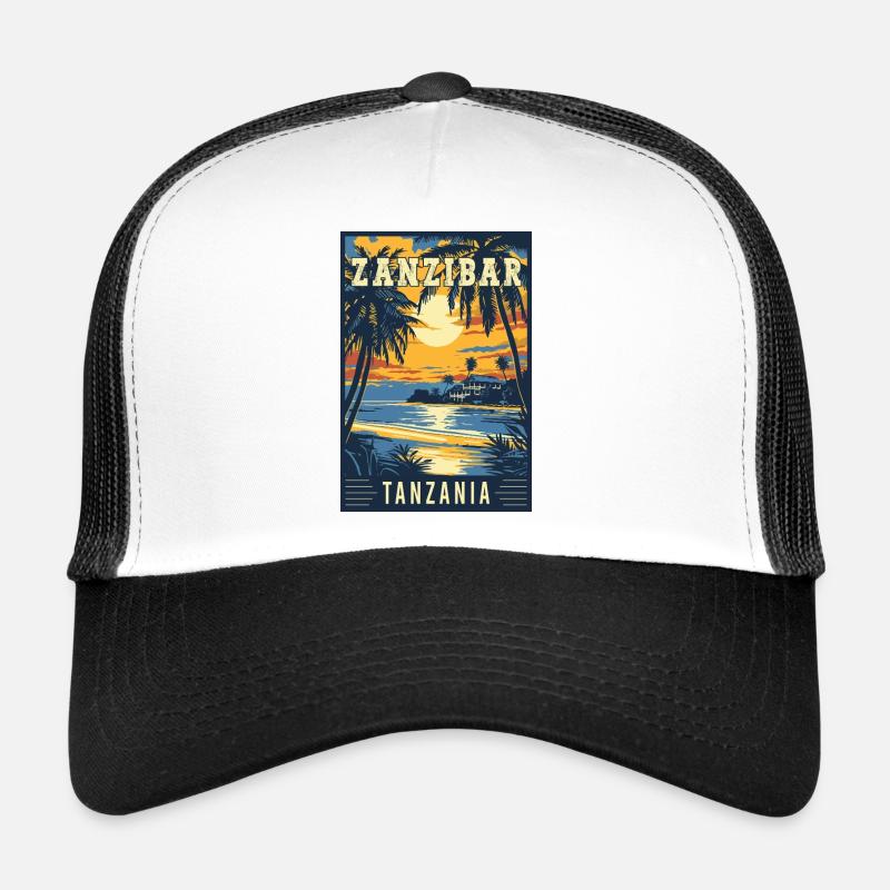 Explorez le Zanzibar tropical en Tanzanie Casquette trucker 