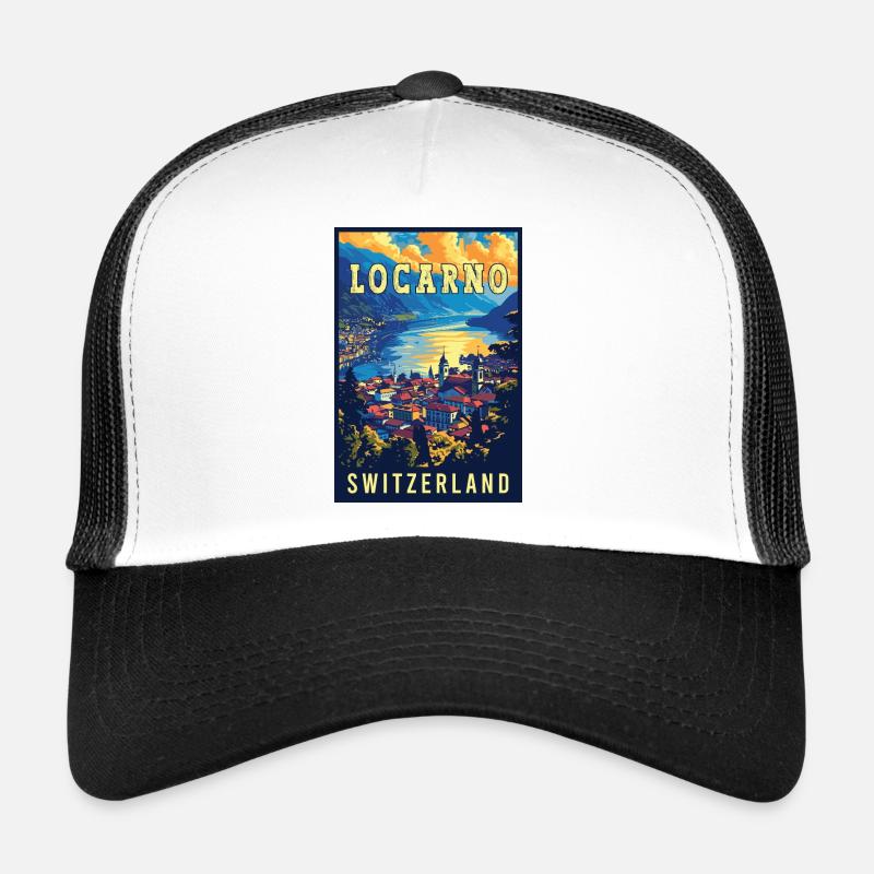 Découvrez la tranquillité à Locarno - Suisse Casquette trucker 
