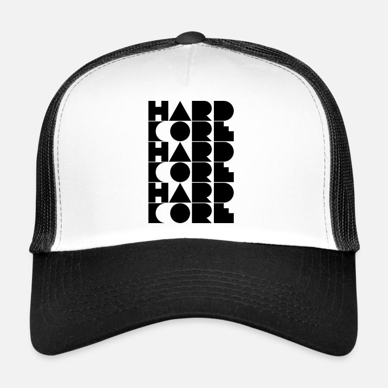 Hardcore typographisches Logodesign Trucker Cap