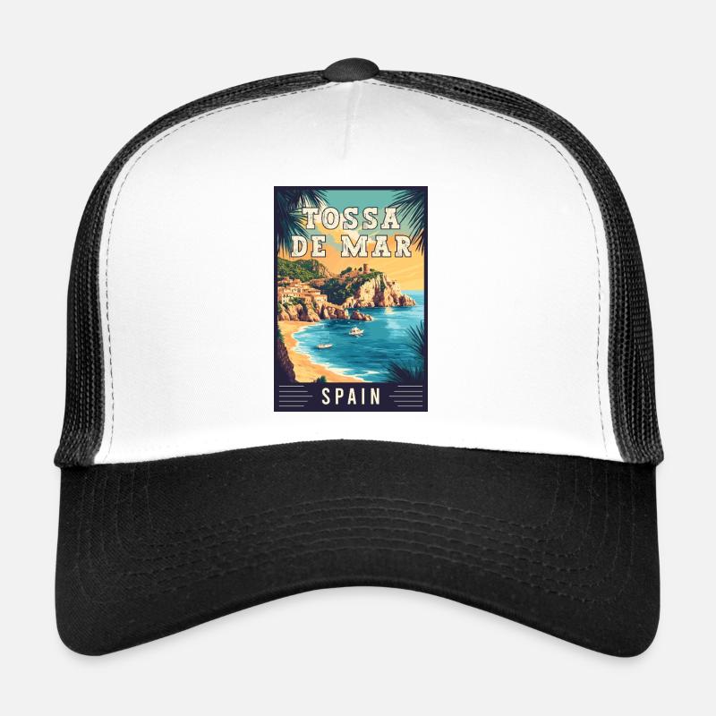 Explore Captivating Tossa de Mar in Spain Trucker Cap