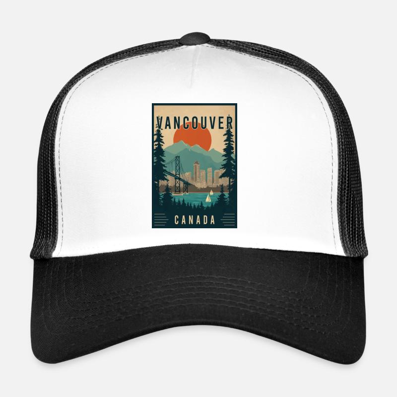 Explore Pacific Northwest City Vancouver in Canada Trucker Cap