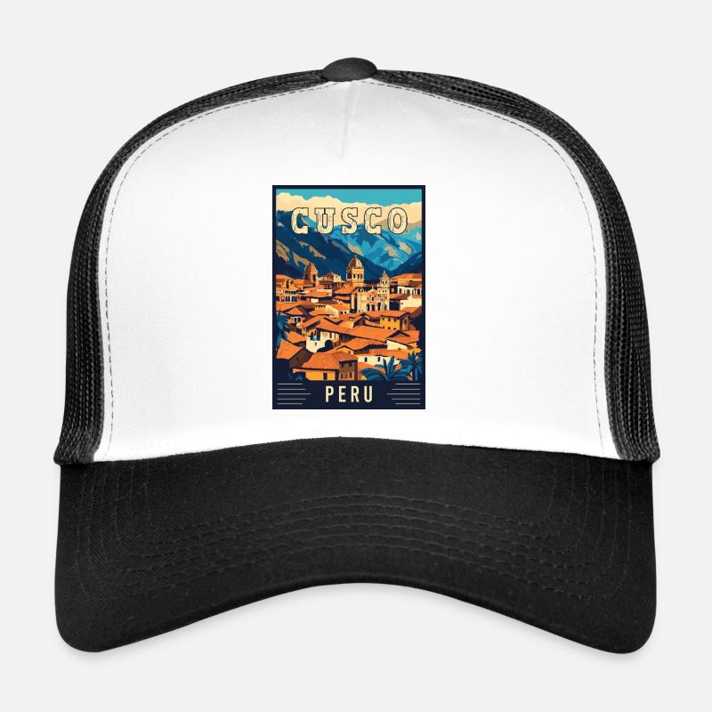 Experience Vibrant Cusco in Peru - Travel Art Trucker Cap