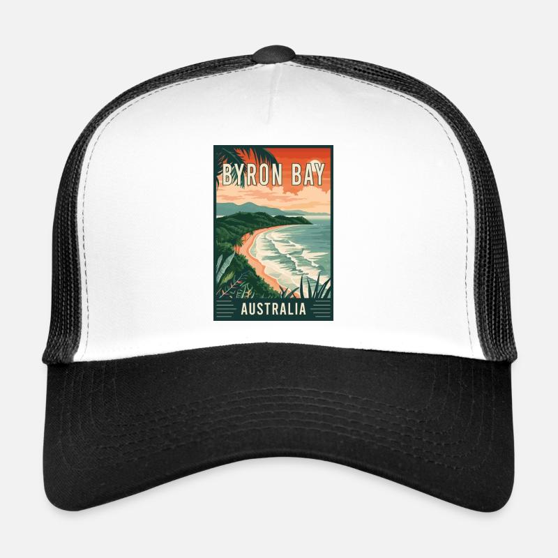 Découvrez Byron Bay en Australie - Béatitude côtière Casquette trucker 