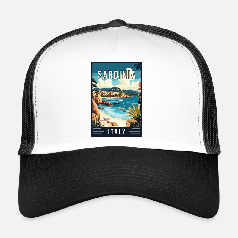 Découvrez le paradis côtier de la Sardaigne en Italie Casquette trucker 